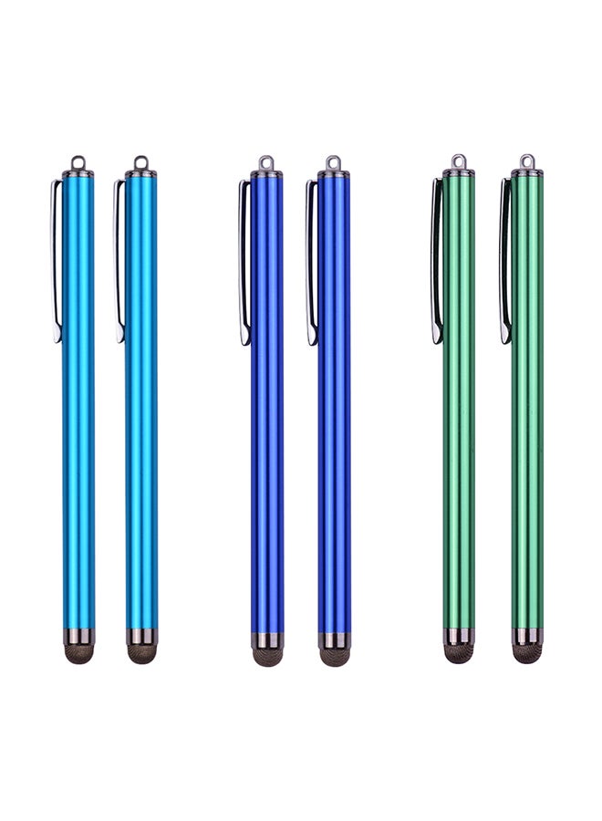 6-Piece Capacitive Stylus Pen Multicolour - Image 1